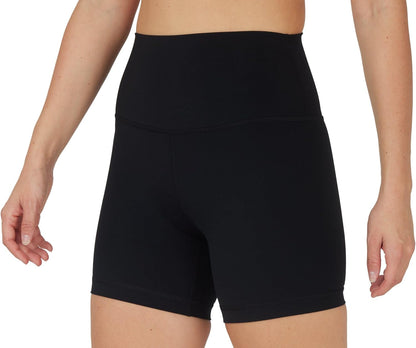 Womens High Waisted Biker Shorts for Running