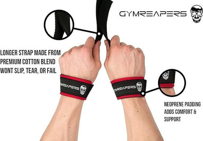 Lifting Wrist Straps for Weightlifting, Bodybuilding, Powerlifting, and Strength Training