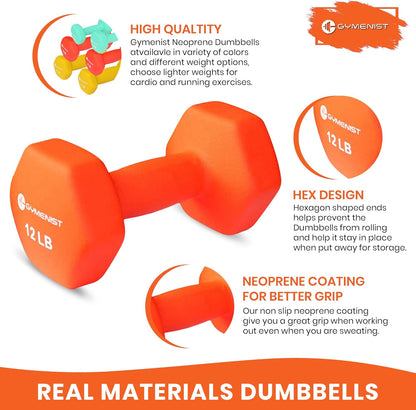 Paar Dumbbells Set Mit 2 Weichen Dumbbells, Rutschfest, Mit Neopren