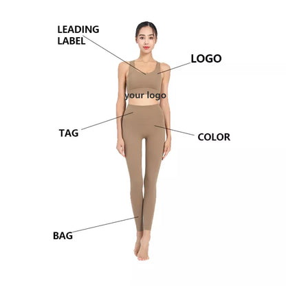 Custom Women Gym Active Wear - Fitness Push up Workout Yoga Sets