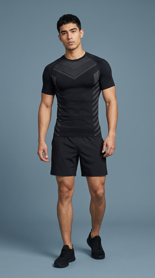 Men's Knitted Compression Shirt
